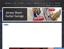 Tablet Screenshot of jerseyshoreguitargarage.com